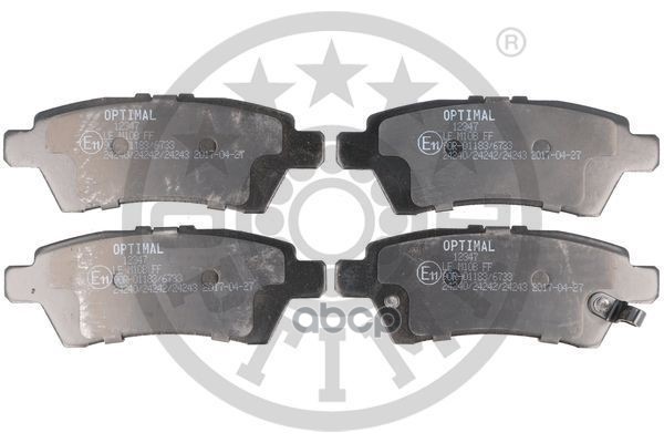 Колодки Тормозные Дисковые  Комплект Nissan: Pathfinder Iii (R51) Optimal арт. bp-12347
