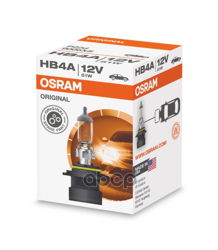 Лампа Головного Света Hb4a 12V 51W 1Шт. Osram арт. 9006XS