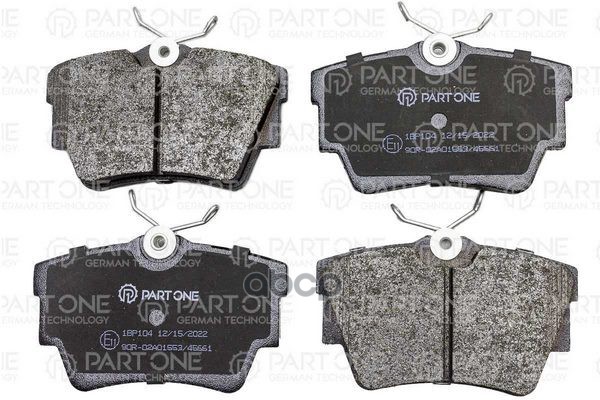 Колодки Тормозные Дисковые Rear, Renault Trafic Ii 01>, Nissan Primastar 01>, Opel Vivaro 01>, 94.5X57x17 PART-ONE арт. 1BP104