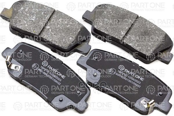 Колодки Тормозные Дисковые Зад. Hyundai Santa Fe 06- / Genesis 08 - / Kia Sorento (Xm) 09 - PART-ONE арт. 1BP218
