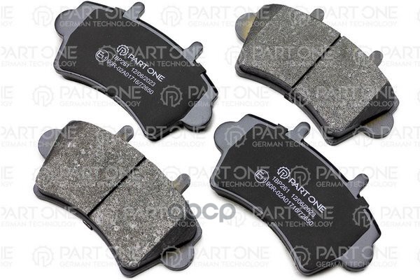 Колодки Тормозные Дисковые Пер. Nissan Interstar / Opel Movano 98- PART-ONE арт. 1BP261