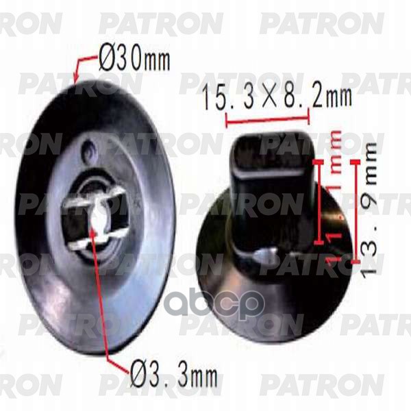 Клипса Пластмассовая Renault Применяемость Защита PATRON арт. P370178