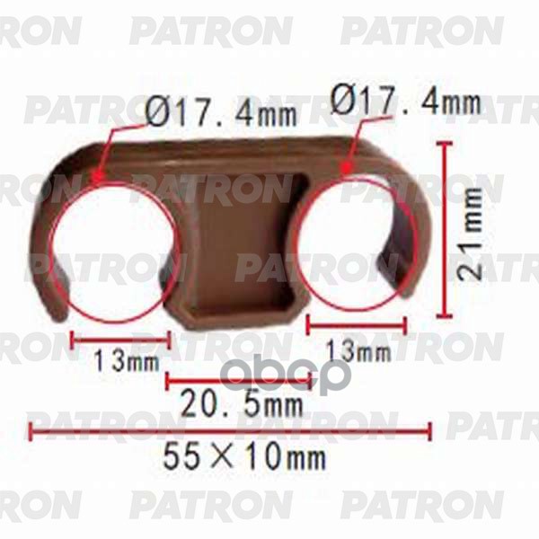 Держатель Пластмассовый Lexus,Toyota Применяемость: Трубки, Электро Проводка PATRON арт. P37-1037