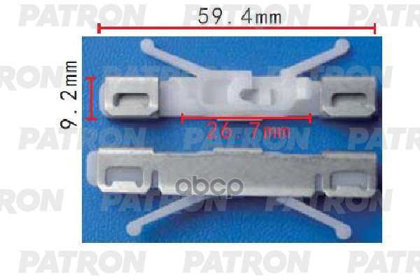 Клипса Пластмассовая Volvo Применяемость: Крепление Молдинга Лобового Стекла PATRON арт. P37-1688