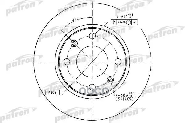 Диск Тормозной Передн Citroen: Ax 91-96, Saxo 96-03, Xsara 97-05, Xsara Break 97-05, Xsara Купе 98-05, Zx 91-97, Zx Break 93-...
