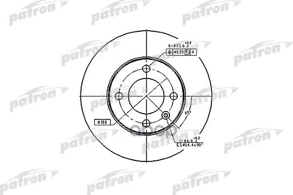 Диск Тормозной Передн Audi: 80 72-78, 80 78-81, Seat: Cordoba 94-99, Cordoba Vario 96-99, Ibiza Ii 93-99, Vw: Derby 81-84, Go...