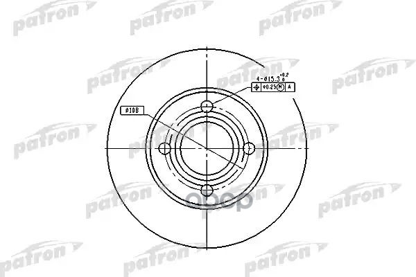 Диск Тормозной Передн Audi: 100 76-82, 100 82-90, 100 Avant 77-83, 80 86-91, 90 87-91 PATRON арт. PBD1521
