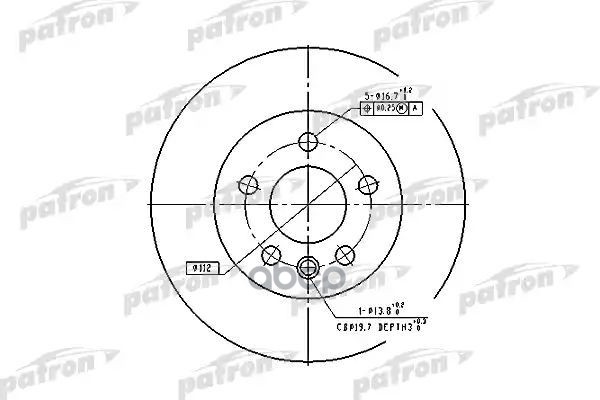 Диск Тормозной Передн Vw: Transporter Iv C Бортовой Платформой 90-03, Transporter Iv Автобус 90-03, Transporter Iv Фургон 90-...