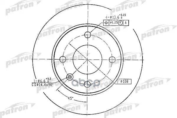 Диск Тормозной Передн Ford: Escort 81 Express 81-86, Escort 86 Express 86-90, Escort Iii 80-85, Escort Iii Кабрио 83-85, Esco...