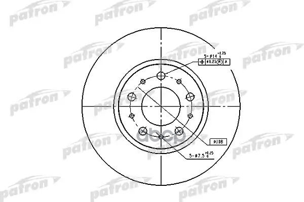 Диск тормозной PBD1697 PATRON арт. PBD1697