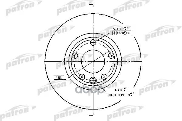 Диск Тормозной Передн Vw: Transporter Iv C Бортовой Платформой 90-03, Transporter Iv Автобус 90-03, Transporter Iv Фургон 90-...
