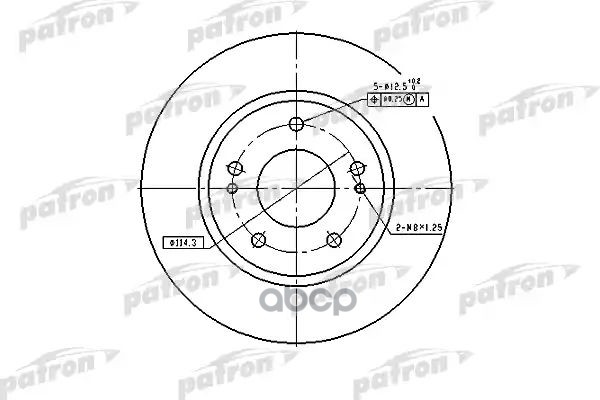 Диск тормозной передн PBD4494 PATRON арт. PBD4494