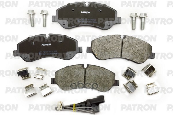 Колодки тормозные дисковые FORD: TOURNEO CUSTOM 2.2 TDCi 12-, TRANSIT CUSTOM PATRON PBP071 PATRON арт. PBP071
