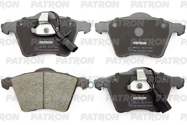 Колодки Тормозные Дисковые Перед. Ford: Galaxy 95-, Seat: Alhambra 96-, Vw: Sharan 95- PATRON арт. PBP1011
