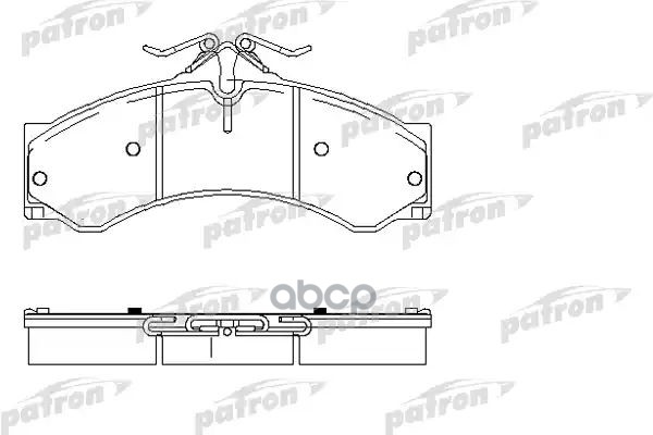 Колодки тормозные дисковые передн/задн PBP1043 PATRON арт. PBP1043