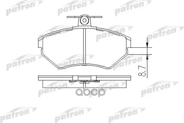 Колодки тормозные дисковые передн PBP1289 PATRON арт. PBP1289