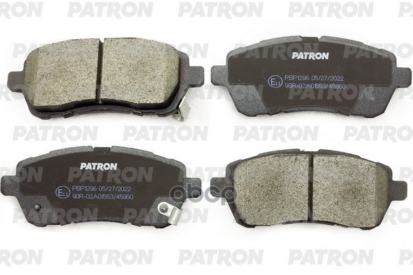 Колодки тормозные дисковые перед. перед. FORD FIESTA IV 08-, SUZUKI SWIFT IV 10-, MAZDA 2 07-15, DAIHATSU SIRION 05- PBP1296 ...