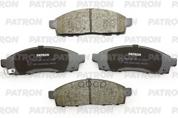 Колодки тормозные дисковые перед. DONGNAN : ZINGER 2.0 08-  MITSUBISHI: L 200 2.5 DI-D/2.5 DiD RWD 05- PBP1380 PATRON арт. PB...