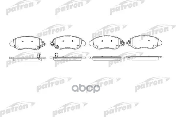 Колодки Тормозные Дисковые Передн Ford: Transit C Бортовой Платформой 00-, Transit Автобус 00-, Transit Фургон 00- PATRON арт...