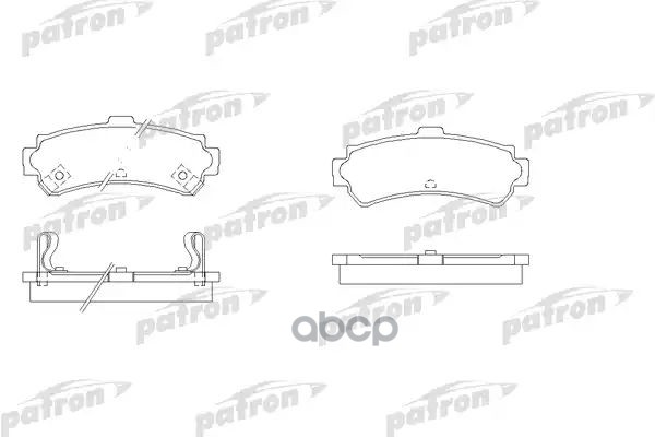 Колодки Тормозные Дисковые Задн Nissan: Almera I 95-00, Almera I Hatchback 95-00 PATRON арт. PBP1454