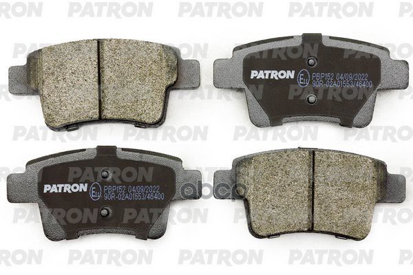 Колодки Тормозные Дисковые Зад. Citroen: C4 Grand Picasso 06-, C4 Picasso 07- PATRON арт. PBP152