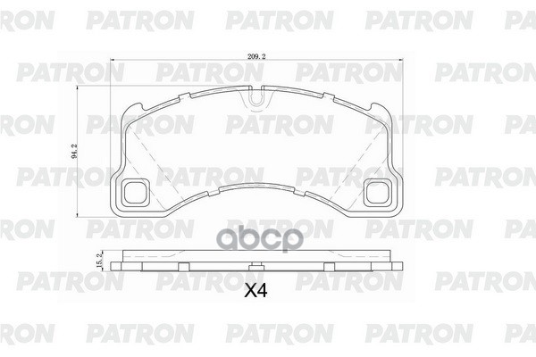 Колодки тормозные дисковые перед. PORSCHE: CAYENNE 3.0 Diesel/3.0 S/3.0 S Hybrid/3.6/4.2 S Diesel/4.8 GTS/4.8 S/4.8 Turbo/4.8...