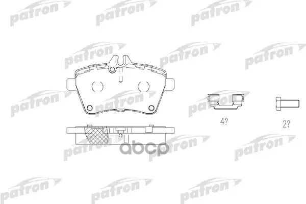 Колодки Тормозные Дисковые Передн Mercedes-Benz: A-Class 04- PATRON арт. PBP1593