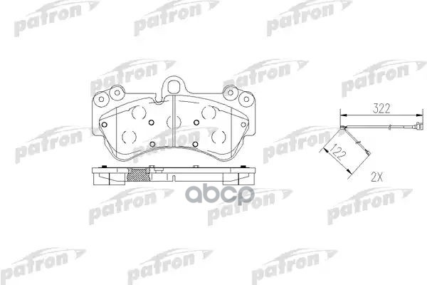 Колодки тормозные дисковые передн PBP1625 PATRON арт. PBP1625