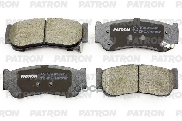 Колодки Тормозные Дисковые Зад. Hyundai Santa Fe 05- / Jac T6 -10.21 PATRON арт. PBP165