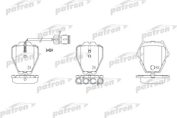 Колодки Тормозные Дисковые Передн Audi: A6 99-05, A6 Avant 99-05, A8 96-02 PATRON арт. PBP1710