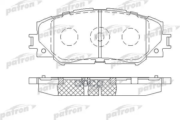 Колодки Тормозные Дисковые Передн Toyota: Corolla 150 07-, Auris 07-, Corolla Седан 02-, Rav 4 Iii 05- PATRON арт. PBP1891