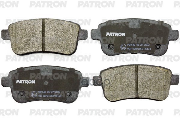 Колодки Тормозные Дисковые Renault Scenic/Grand Scenic Iii 09->, Megane Iii 09->, Megane Cc 06.10-> PATRON арт. PBP648
