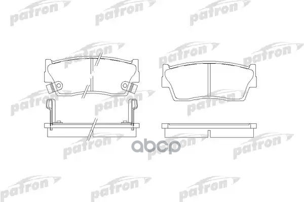 Колодки Тормозные Дисковые Передн Suzuki: X-90 95- PATRON арт. PBP712