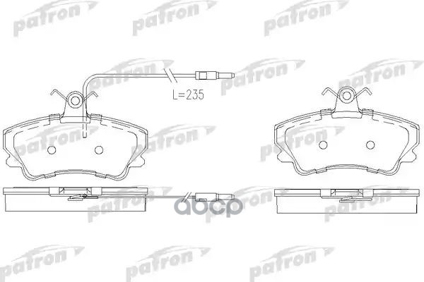 Колодки Тормозные Дисковые Передн Renault: Espace Ii 91-96 PATRON арт. PBP880