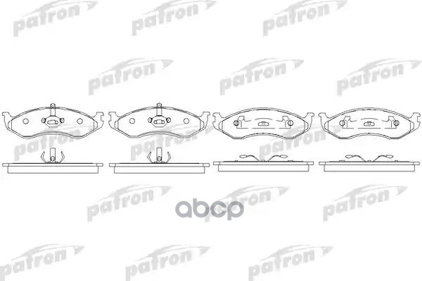 Колодки Тормозные Дисковые Передн Jeep: Cherokee 84-, Grand Cherokee I 91-99, Wrangler I 91-96, Kia: Carnival 99-01 PATRON ар...