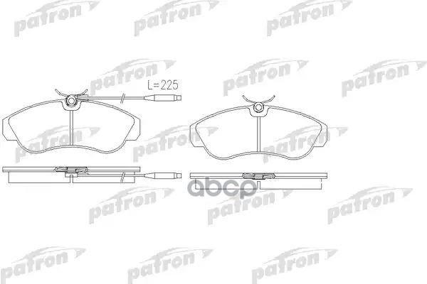 Колодки Тормозные Дисковые Передн Citroen: Jumper Бортовой 94-02, Jumper Автобус 94-02, Jumper Фургон 94-02, Fiat: Ducato Бор...