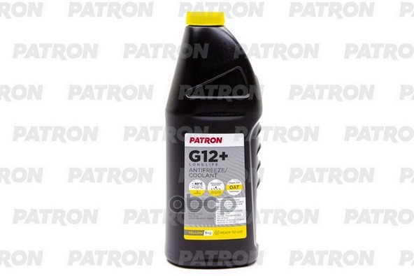 Антифриз PATRON Yellow G12+ готовый -40 желтый 1 кг PCF5001 PATRON арт. PCF5001