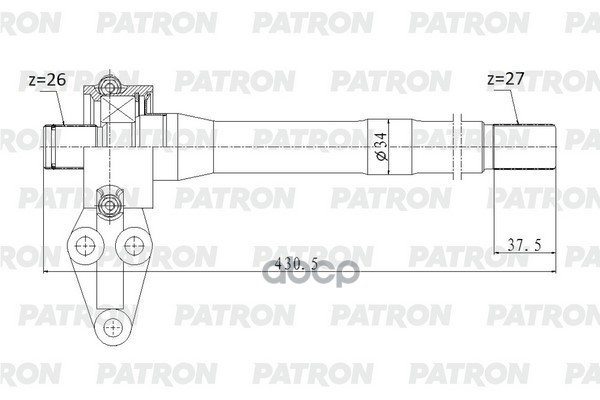 Вал Приводной Hyundai Kia Ix35 / Sportage Sl 2.0I At Awd 14- Пром. Вал С Опорой PATRON арт. PDS0558