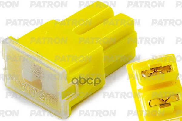Предохранитель Блистер 1Шт Pfb Fuse (Pal293) 60A Желтый 30X15.5x12.5mm PATRON арт. PFS112