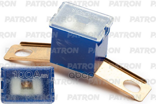 Предохранитель Блистер 1Шт Plb Fuse (Pal295) 100A Синий 48X12x21.5mm PATRON арт. PFS140