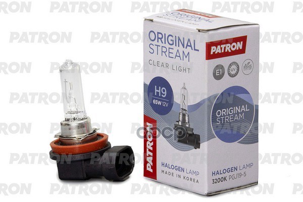 Лампа галогенная H9 12V 65W PGJ19-5 PLH91265 PATRON арт. PLH91265