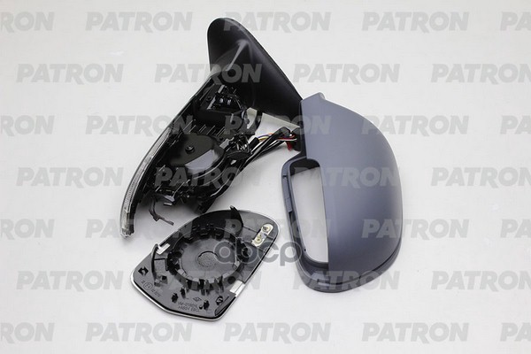 Зеркало Наружное В Сборе Лев, Электр, 2 Указ.поворота, С Подогр, Асферич, Грунт Skoda: Octavia 2009 -13 PATRON арт. PMG0023M01