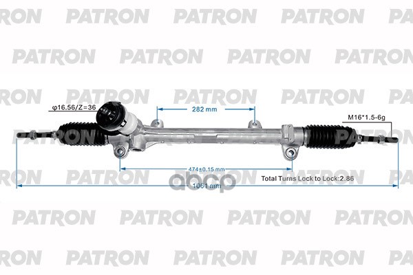 Рейка Рулевая Kia Soul Ii (Ps) 14- Psg1044 PATRON арт. PSG1044