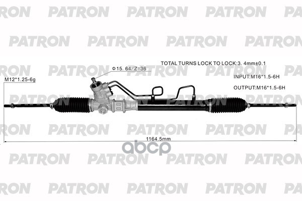 Рейка Рулевая Kia Rio 2000-2005 PATRON арт. PSG3138