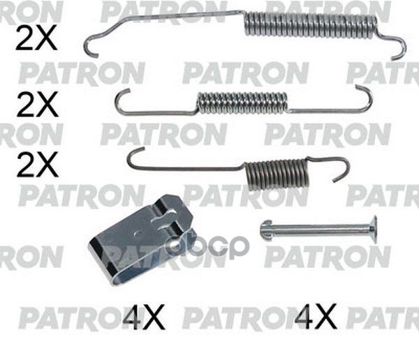 Комплект Монтажный Тормозных Колодок Барабанных Mazda: 2 (De) 07- PATRON арт. PSRK0259