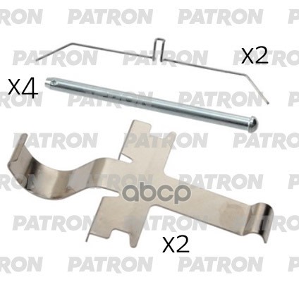 Комплект Монтажный Тормозных Колодок Дисковых Toyota: Land Cruiser 96-, Land Cruiser 90-97, 90-92, Hilux 07-, 08- PATRON арт....