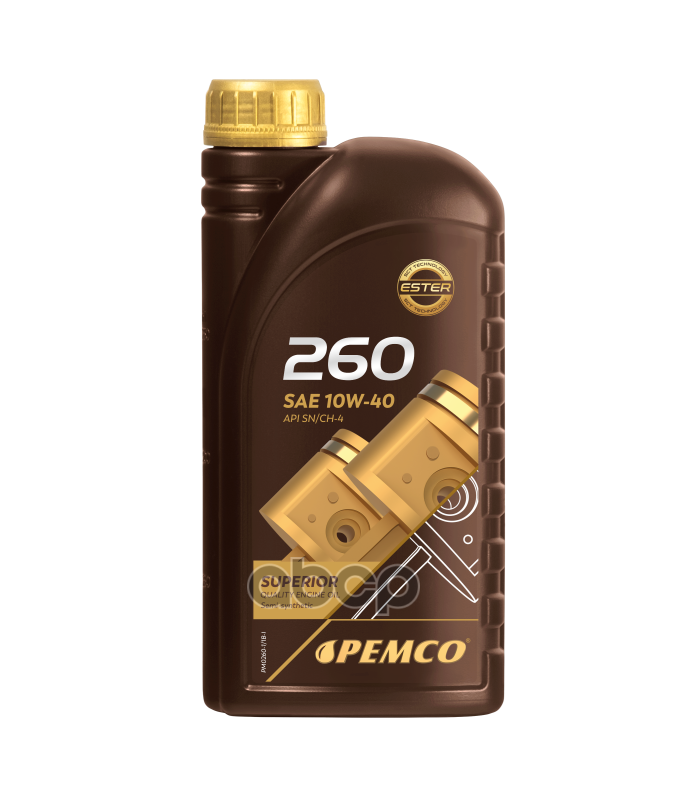 PEMCO 10W-40 Sn/Ch-4, A3/B4 1Л (Полусинт. Мотор. Масло)