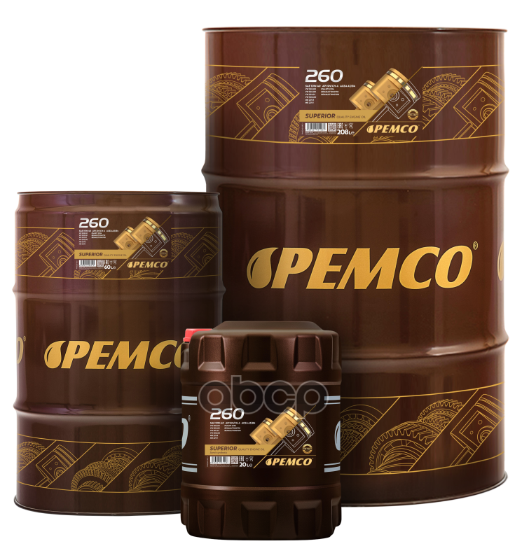 PEMCO 10W-40 Sn/Ch-4, A3/B4 60Л (Полусинт. Мотор. Масло)