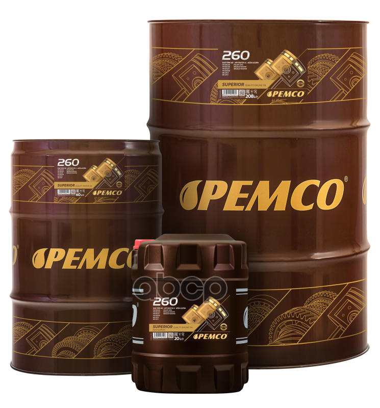 PEMCO 10W-40 Sn/Ch-4, A3/B4 208Л (Полусинт. Мотор. Масло)