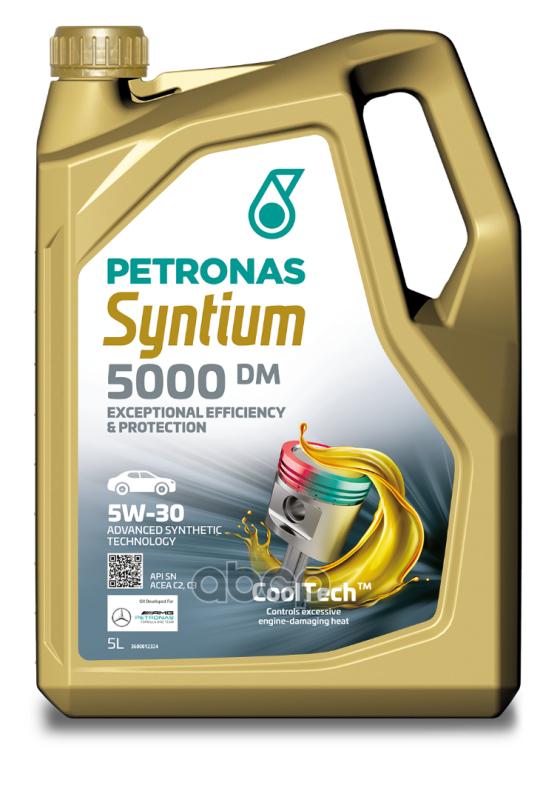 PETRONAS Масло Моторное Syntium 5000 Dm 5W-30 Sn 5Л